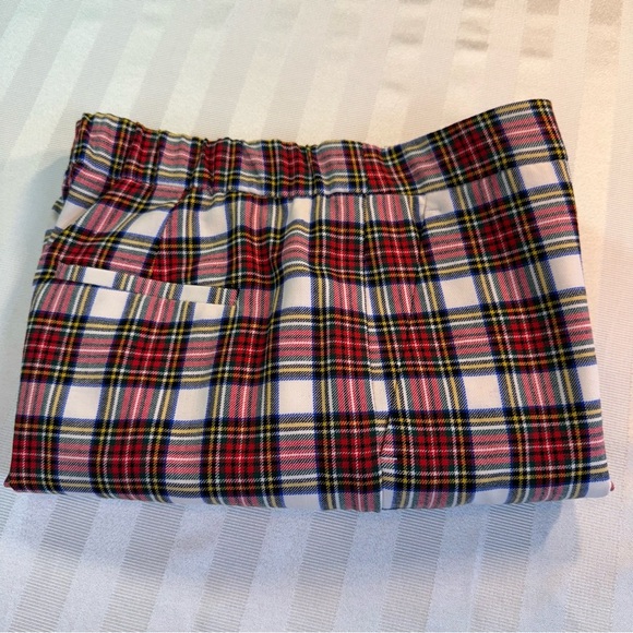 J. Crew Wool Blend Plaid Red and Black Trousers Pants Sz 8 Lined 4 Pocket NWOT - Picture 14 of 14